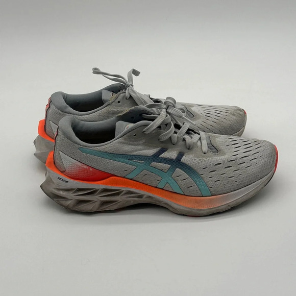 ASICS Men's Novablast 2 Gray Blue Thunder 1011B306-960 Running Shoes Size 7.5 - Picture 1 of 12